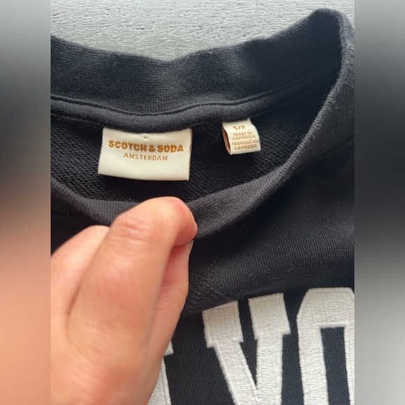 Scotch & Soda New York Women's Black Sweatshirt Size Small Pullover - Picture 5 of 5